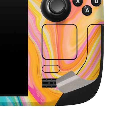 Etta Vee Rainbow Marble Steam Deck Handheld Gaming Computer Skin